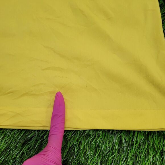 Vintage 70s MOD Polo Shirt Womens Medium 18x24 Yellow - Picture 3 of 11